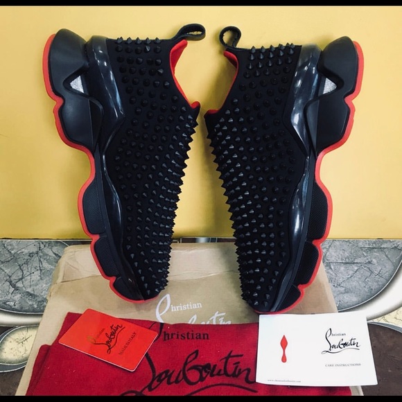 Women’s Christian Louboutin Spike Sock Donna Flat - Picture 6 of 6